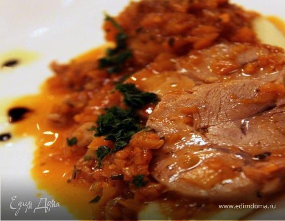 РЕЦЕПТЫ ИЗ ИТАЛЬЯНСКОГО ПУТЕШЕСТВИЯ - Тушеная телятина в овощном соусе с жареным картофелем РЕЦЕПТЫ ИЗ ИТАЛЬЯНСКОГО ПУТЕШЕСТВИЯ - Тушеная телятина в овощном соусе с жареным картофелем