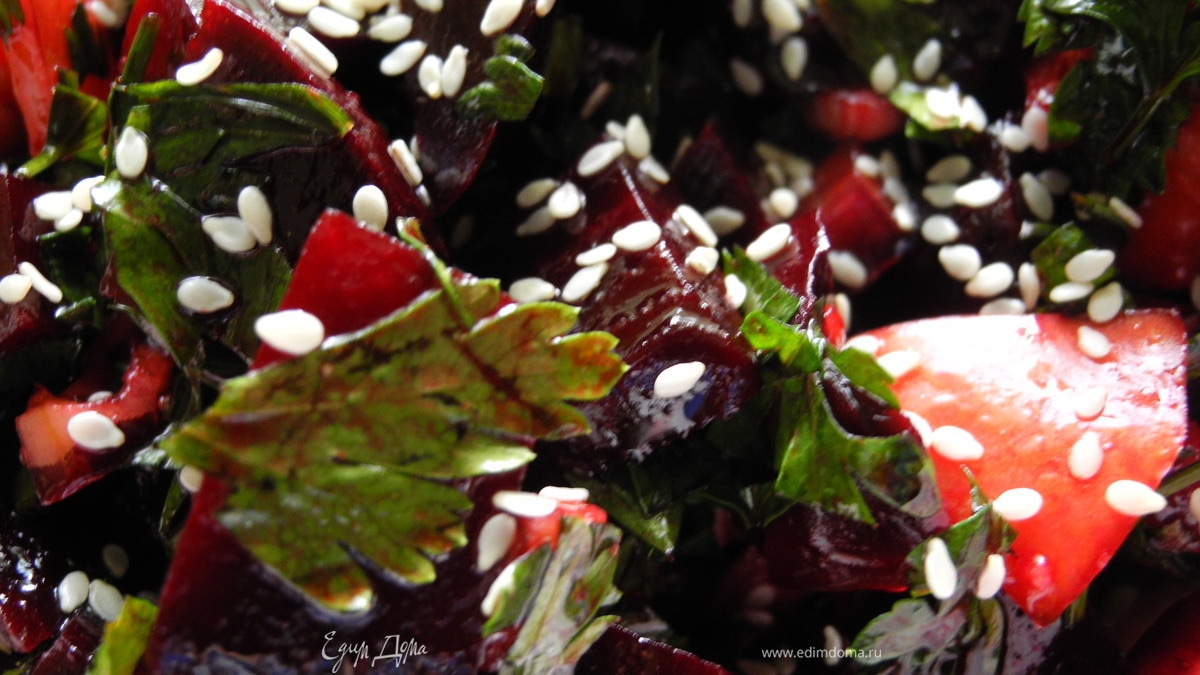 Свекольный салат к гравлаксу