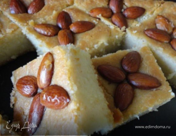 Десерт из манки с миндалeм Десерт из манки с миндалeм