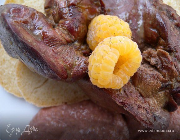 + Печень-гриль с инжирно-малиновым соусом