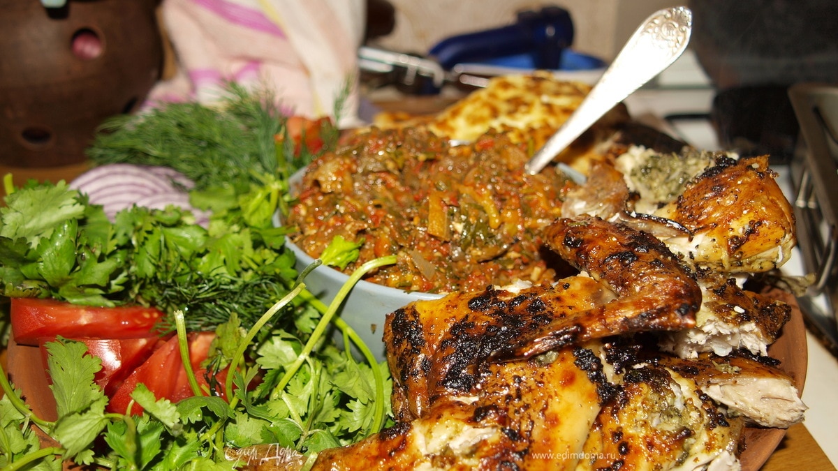 Цыпленок в ткемали