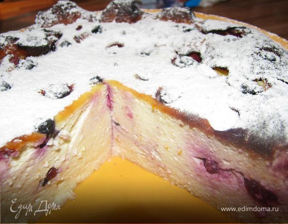 Нежнейшая творожная запеканка со смородиной