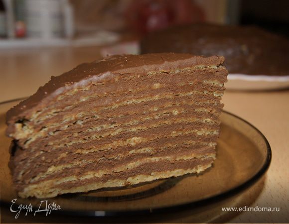 Шоколадный блинный торт Шоколадный блинный торт