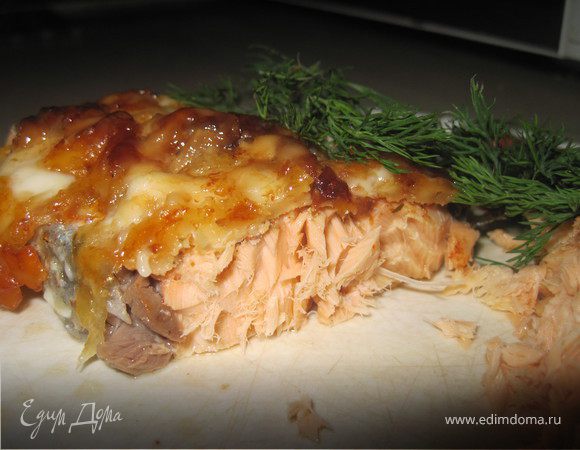 Стейки семги под сыром Стейки семги под сыром