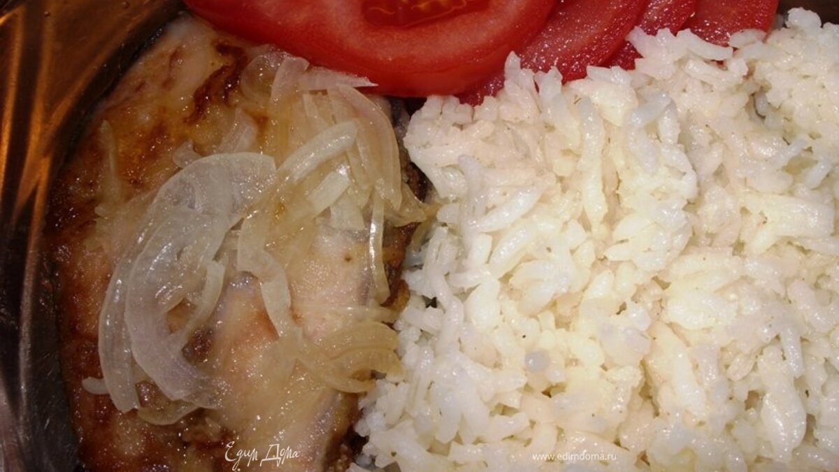 Горбуша жареная