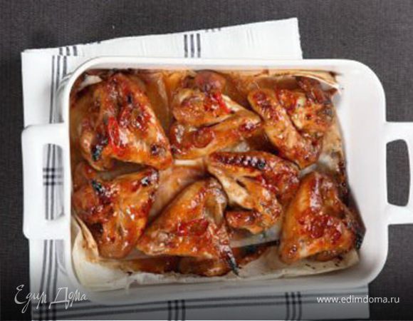 Острые куриные крылышки в азиатском соусе Острые куриные крылышки в азиатском соусе