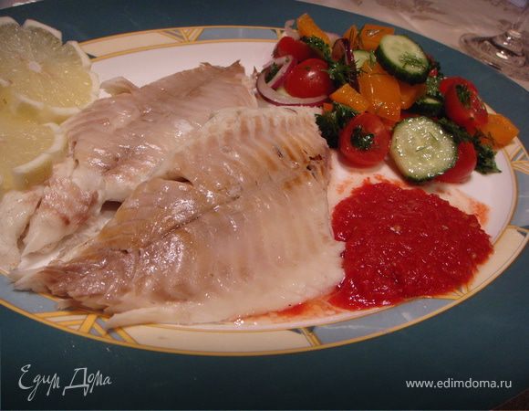 Дорада с соусом "Bloody Mary"