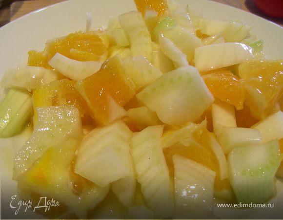  Салат из фенхеля и апельсинов с цитрусовой заправкой