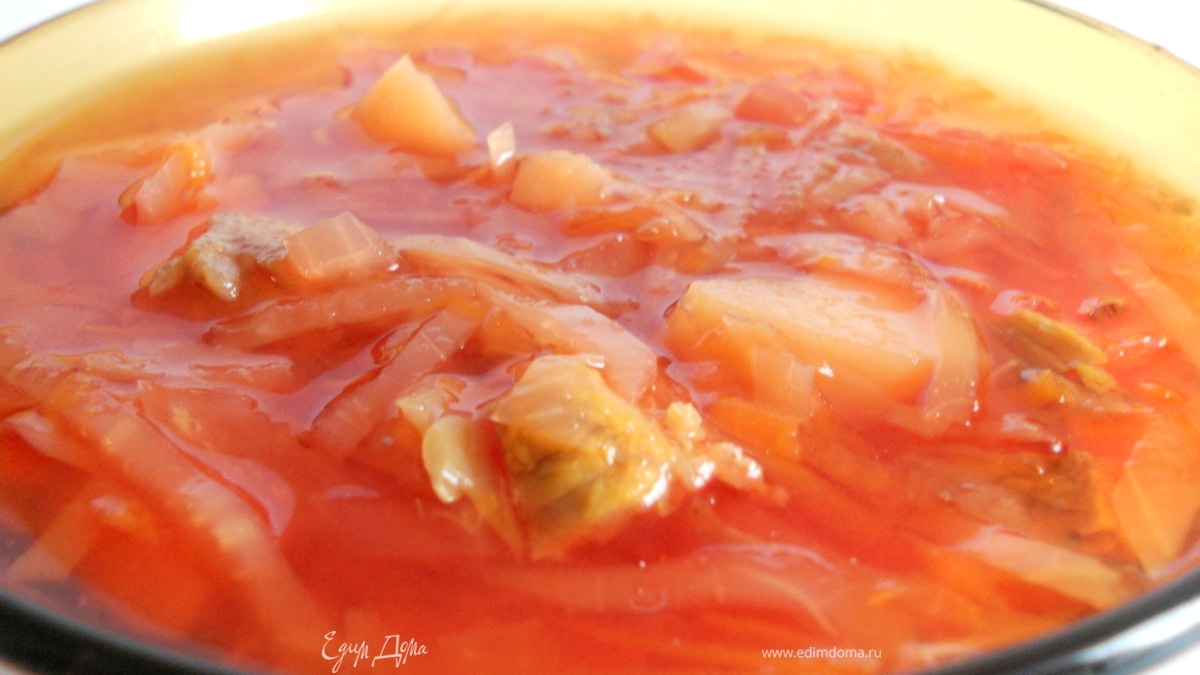 Борщик с говядинкой, для малышей