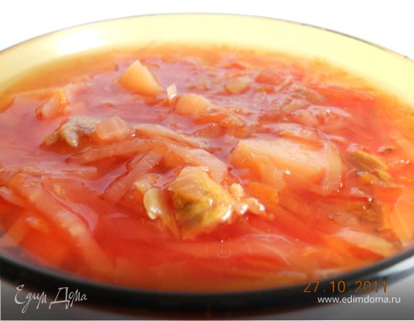 Борщик с говядинкой, для малышей