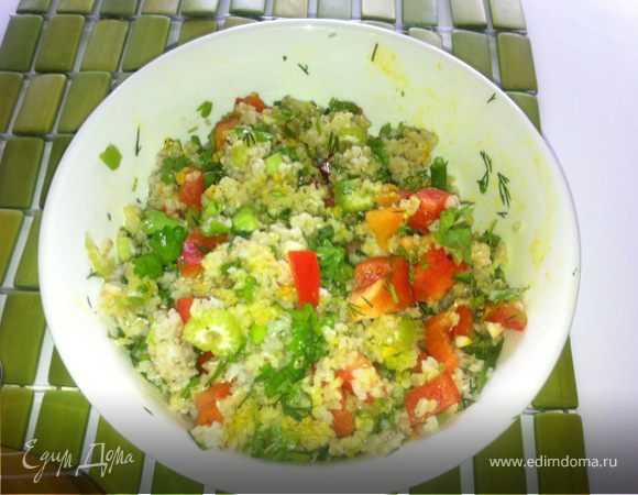 Горячий салат с ячневой крупой Горячий салат с ячневой крупой