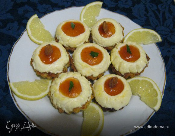 Печенье с творогом и джемом .