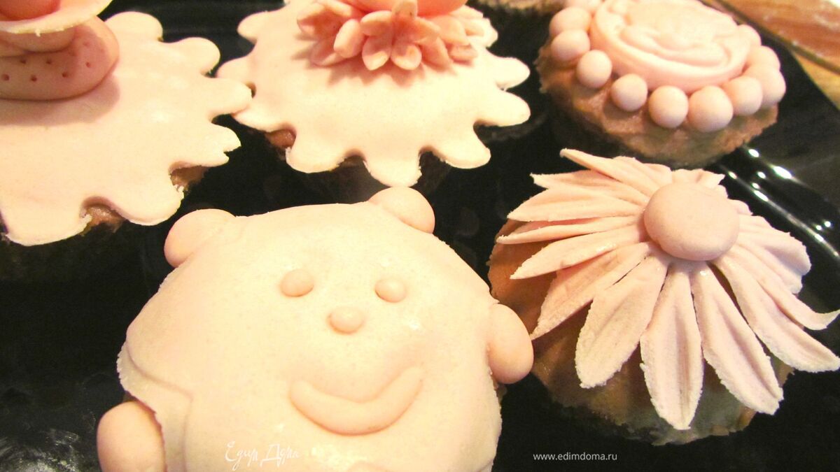 Кексы с шоколадом для детского праздника!