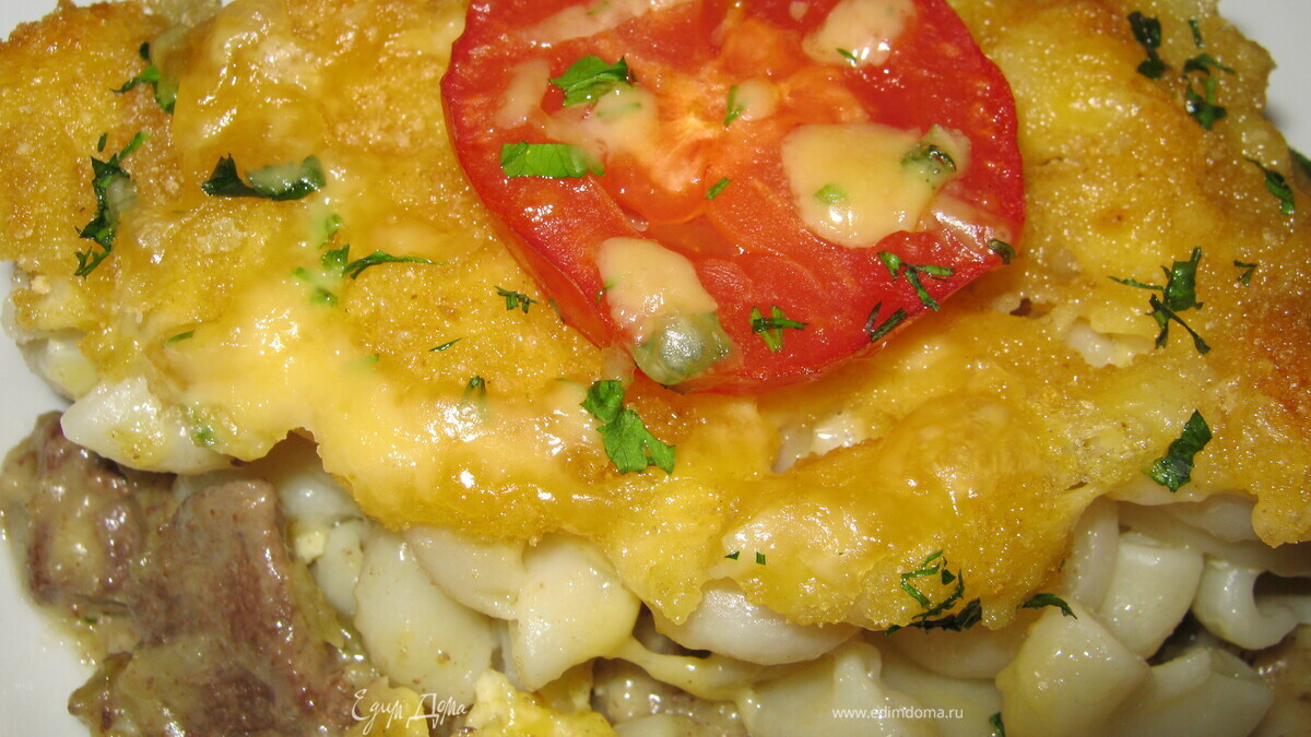 Осенняя запеканка с печенью.