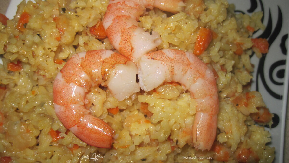 Ризотто с креветками