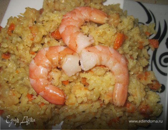 Ризотто с креветками
