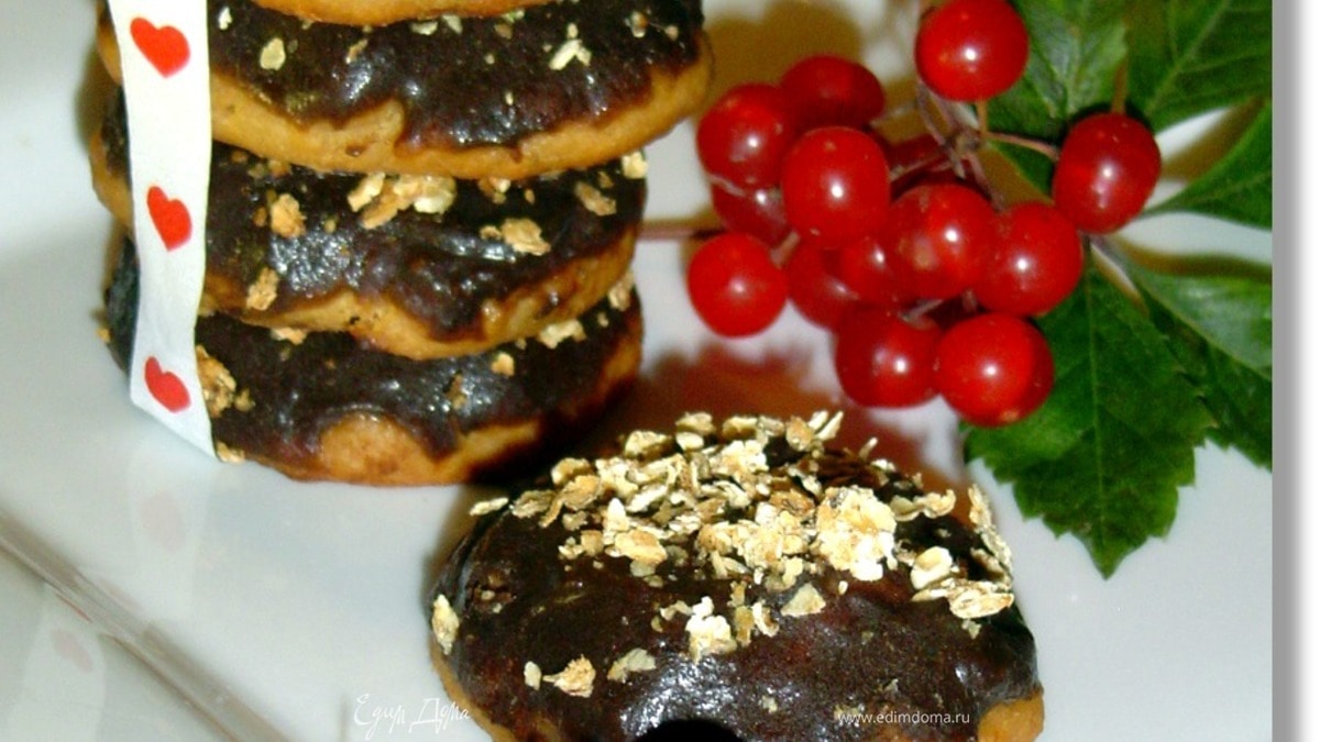 Мягкое печенье с бананом и творогом