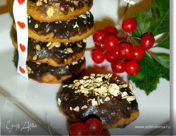 Мягкое печенье с бананом и творогом Мягкое печенье с бананом и творогом