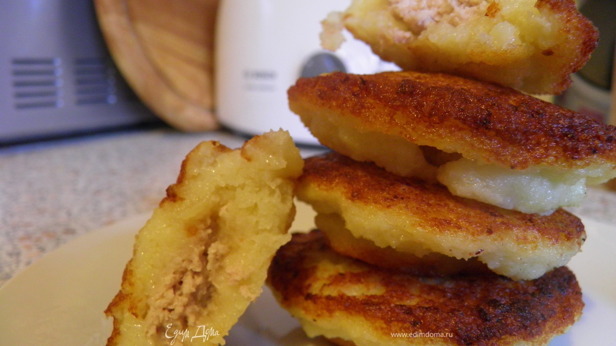 Деруны с мясом ( мои любимые)