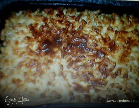 Макаронник или лапшевик с творогом