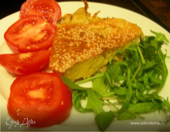 Нежное клафутти с креветками и грибами Нежное клафутти с креветками и грибами