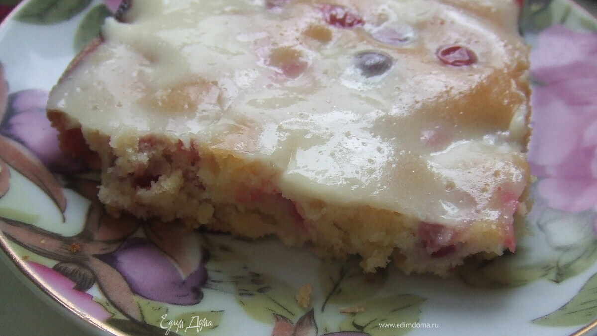 Брусничный пирог "Нежность" 