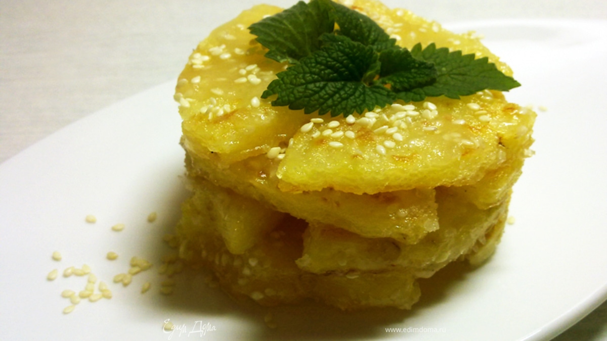 Ананасы в карамели