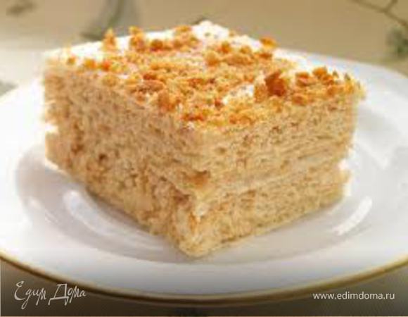 Вафельный тортик со сгущенкой