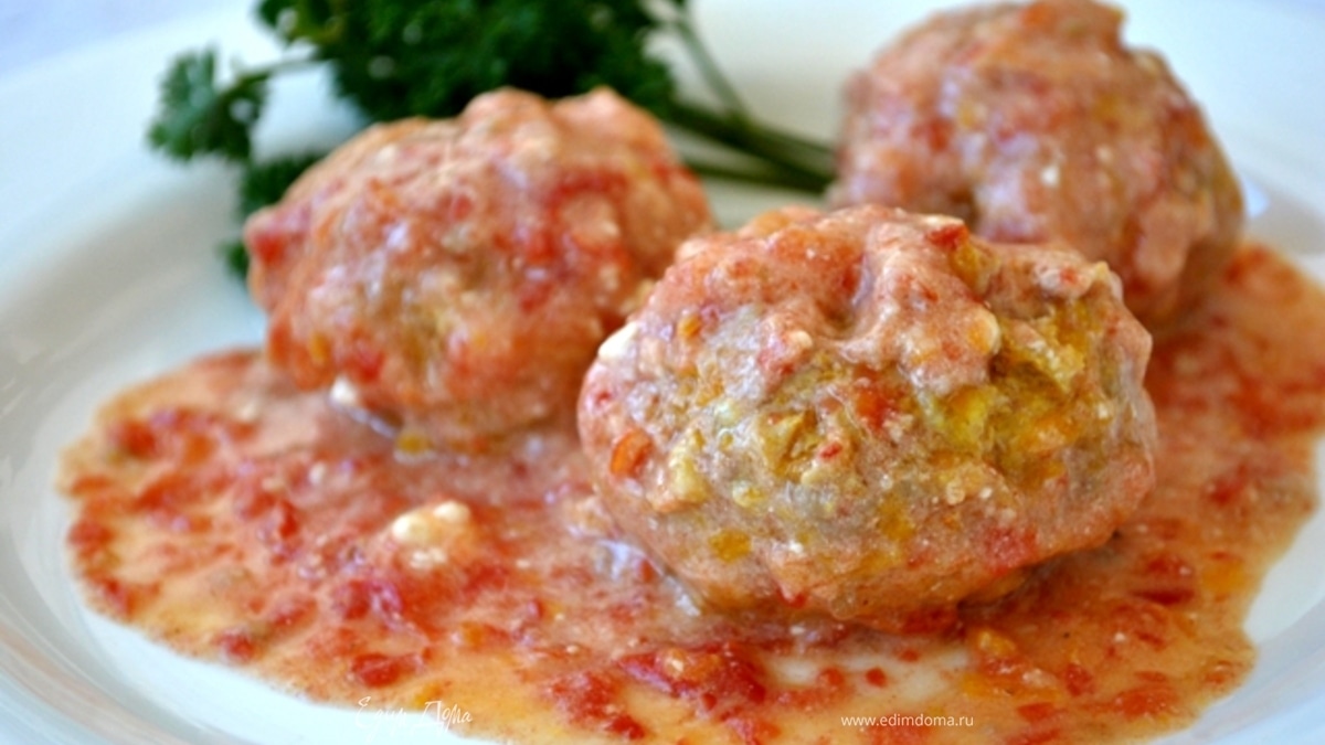 Мясные тефтели с тыквой