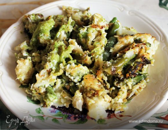 Жареные овощи с сыром