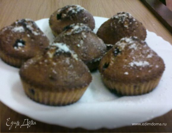 Кексы кофейные с вишней Кексы кофейные с вишней