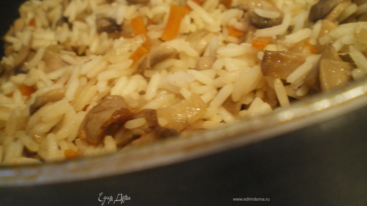 Плов "Осенний" с грибами.