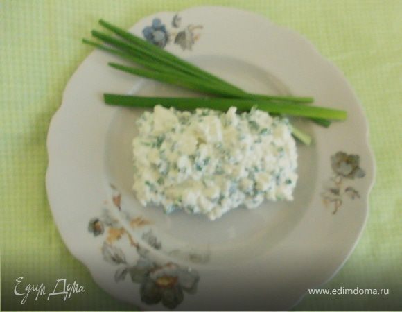 Закуска  из зелёного лука и творога