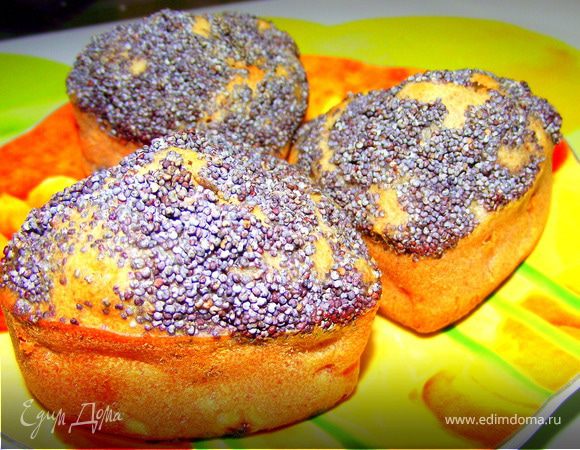 Медовые маффины с бананом, корицей и маком. Медовые маффины с бананом, корицей и маком.