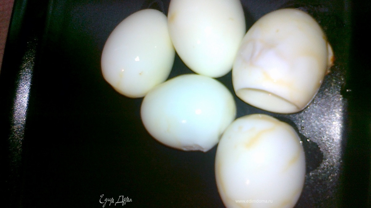 Яйца с ароматом чая