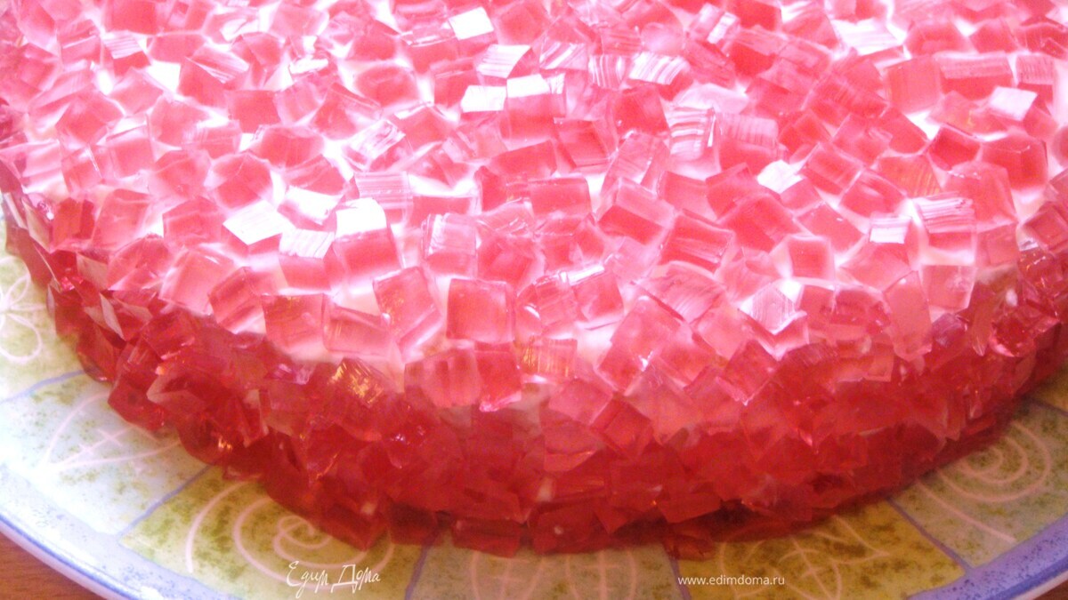 Торт "Розовый кристалл"