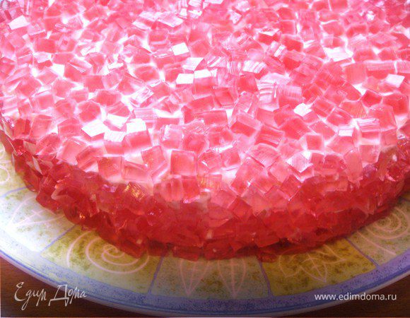 Торт "Розовый кристалл"