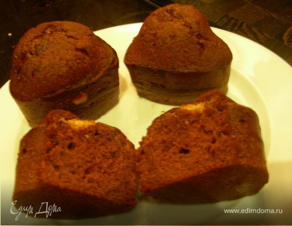  Воздушные маффины из темного шоколада на пиве