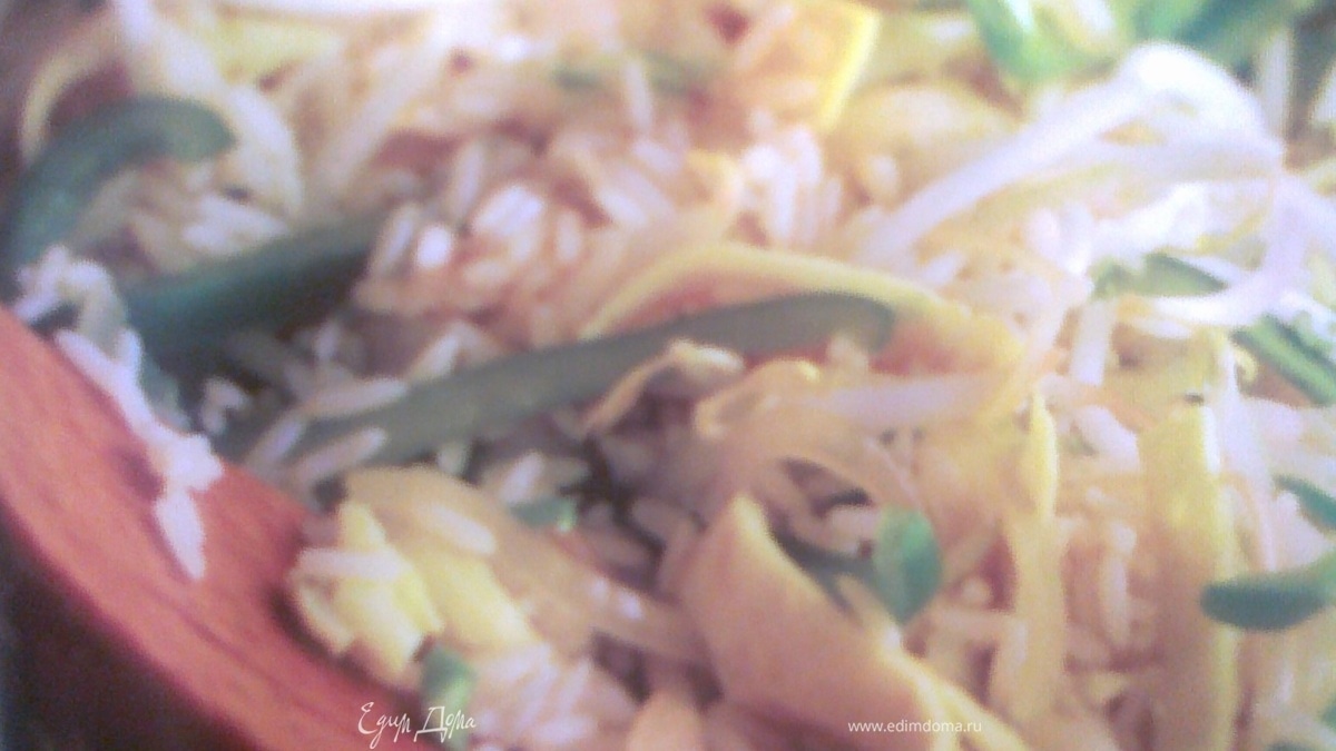 Рис с яйцом и овощами- egg fu yung