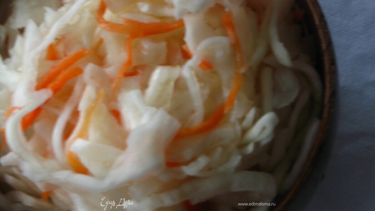 Быстрая квашеная капуста