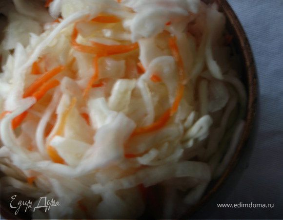 Быстрая квашеная капуста Быстрая квашеная капуста