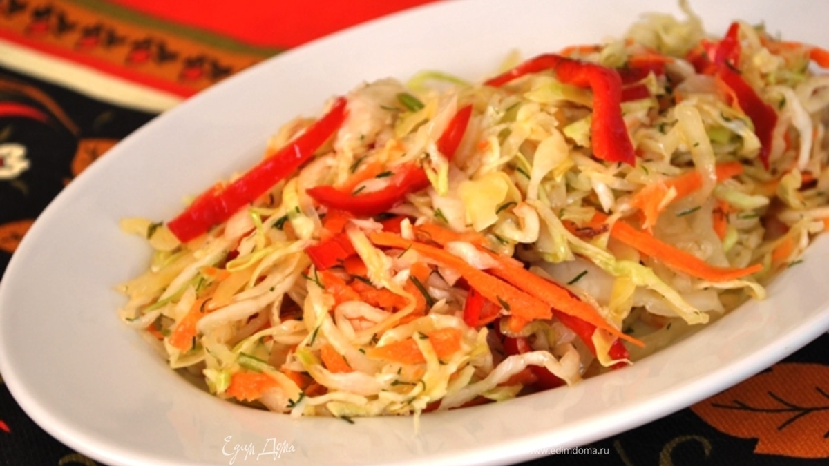 Салат с капустой "Пестренький"