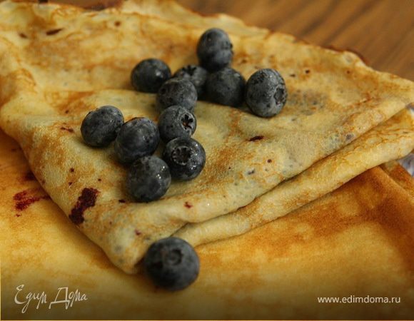 Блинчики с черникой, имбирем и корицей Блинчики с черникой, имбирем и корицей