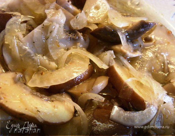 Шампиньоны быстромаринованные