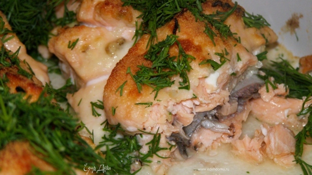 Форель-чеснок-пармезан