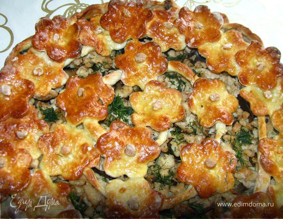 Цветочный мясной пирог Цветочный мясной пирог