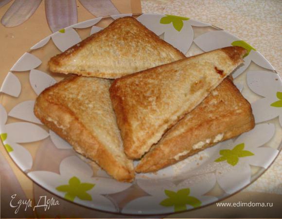 Сладкие бутерброды с творогом