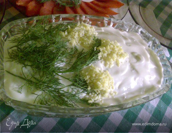 Салатик слоеный с курицей