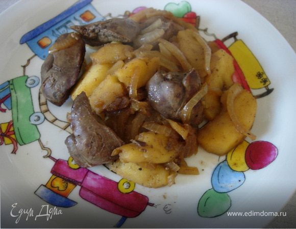 Нежная куриная печеночка для наших деток