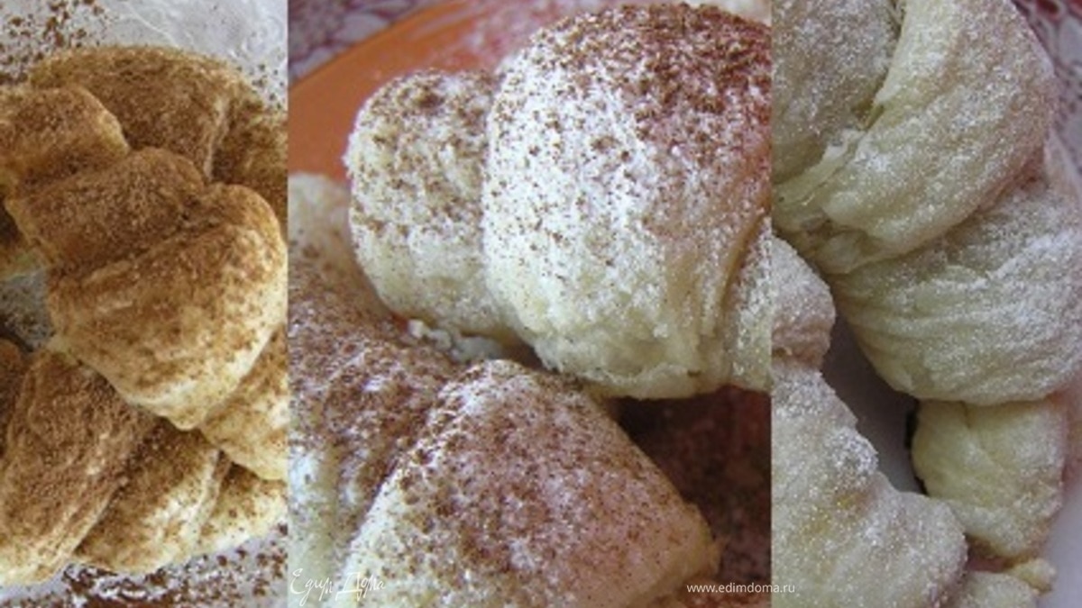 Круассаны с земляникой, ежевикой и шоколадом